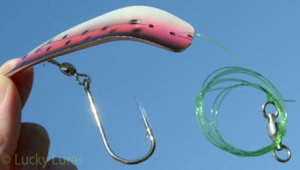 Hockey Stick 4.5, Länge: 11,5 cm, Farbe: Rainbow-Trout on Chrome von Gibbs Delta